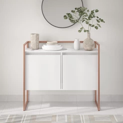 Buffet Industrial 2 Portas SP Branco Cobre