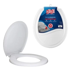 Assento Sanitario C/Tampa Envolvente Branco Herc