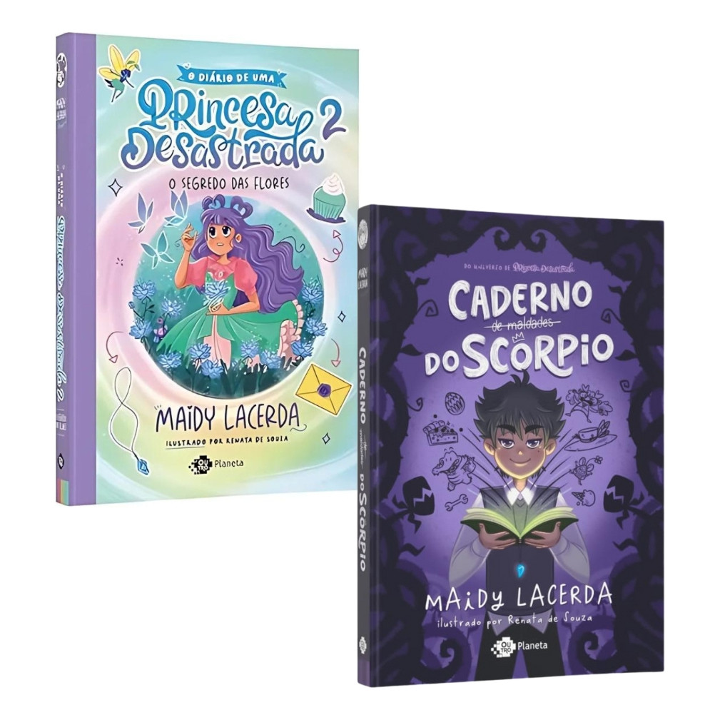 O Diário De Uma Princesa Desastrada 2 + O Caderno De Maldades Do Scorpio - Maidy Lacerda.
