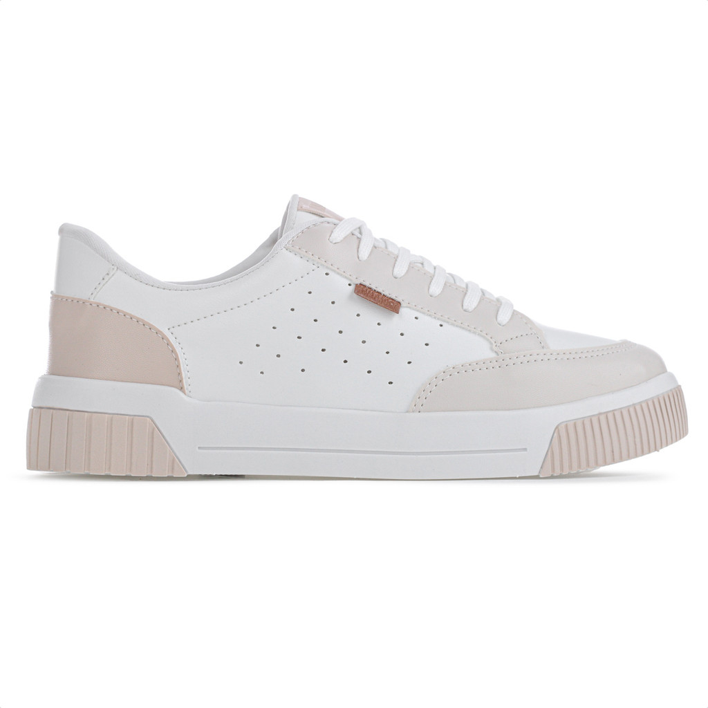 Tênis Anacapri Mist Sport Birkie Branco e Nude  - Feminino em Oferta na Shopee