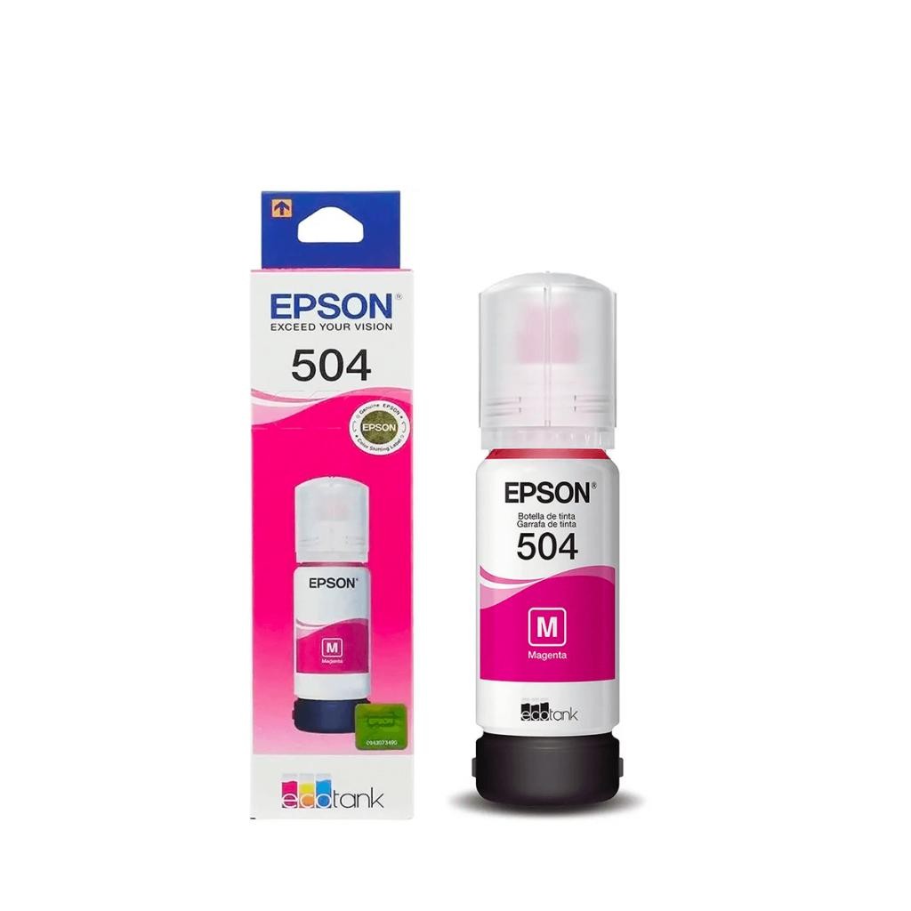 Refil de Tinta Original 504 Magenta T504320BR Para Epson L4160 L6171 L6191