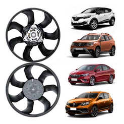 Ventoinha Do Radiador Duster Logan Oroch Sandero Flex.