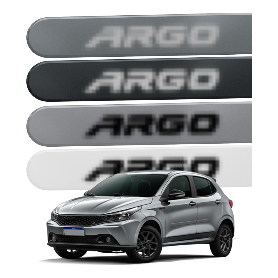 Jogo Friso Lateral Para Novo Argo 2024 2023 2022 Todas Cores