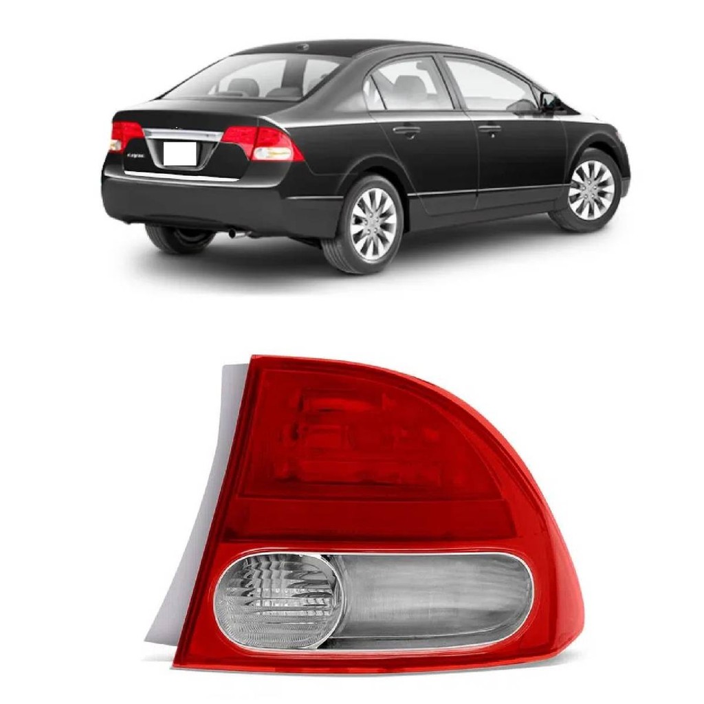 Lanterna Traseira New Civic 2007 2008 2009 2010 2011 Bicolor Lado Direito