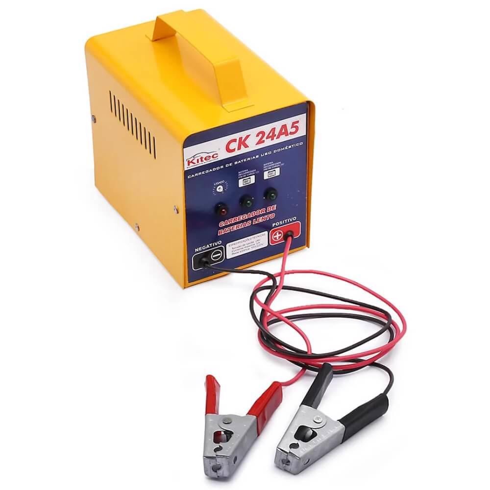 Carregador de Bateria 5Ah 12V/24V Bivolt CK24A5 KITEC
