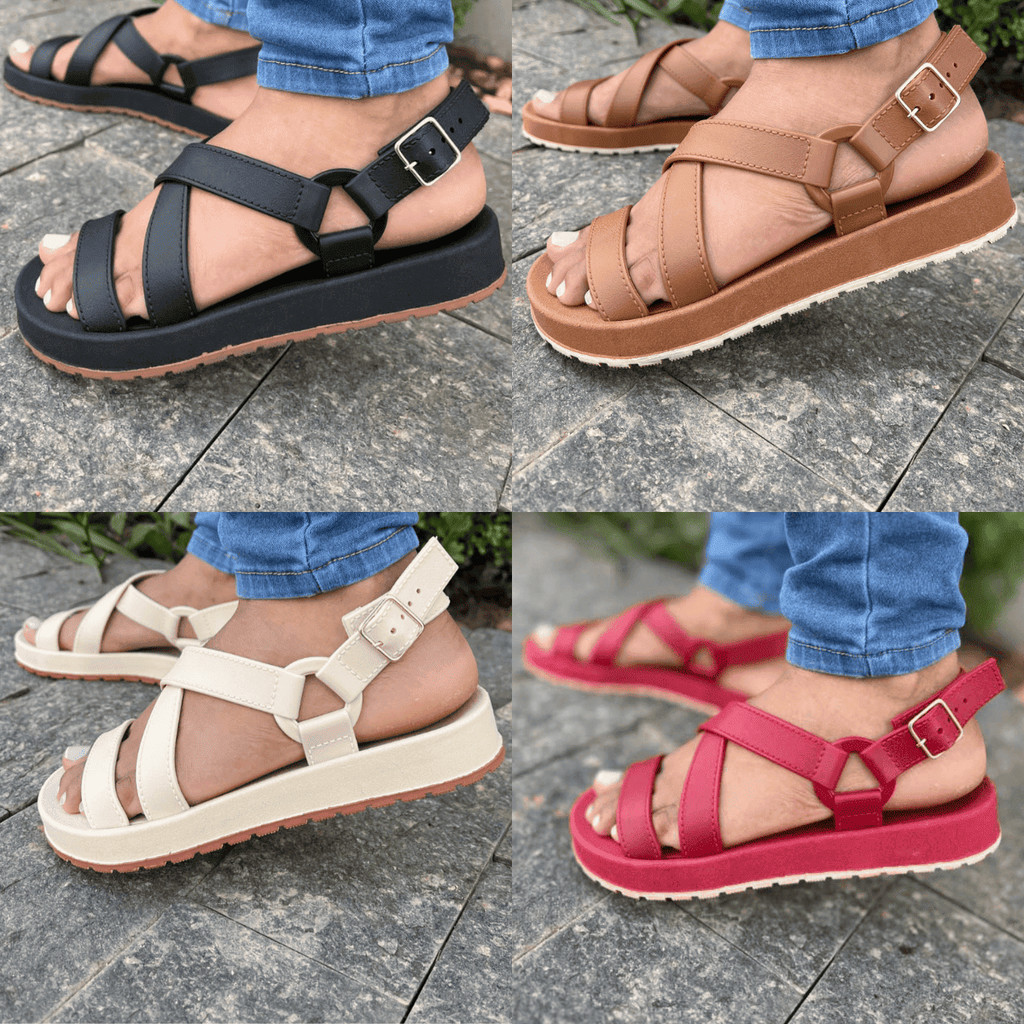 Sandália Feminina Macia Estilosa Tendência DUNAS