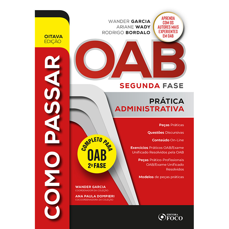 Como Passar na OAB 2ª Fase - Prática Administrativa - 8ª ED - 2023 Livros MK Livro