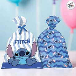 Sacola Plástica - Stitch New - 8 unidades - Disney Original - Rizzo