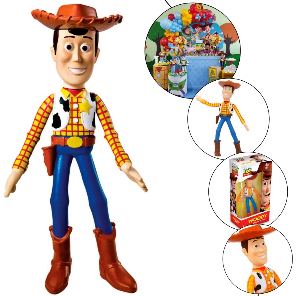 Woody Xerife Toy Story Boneco Vinil Disney Pixar Original