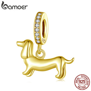 Bamoer 925 Prata Esterlina Pingente Ouro Bonito Dachshund Acessório Presente Feminino em Oferta na Shopee