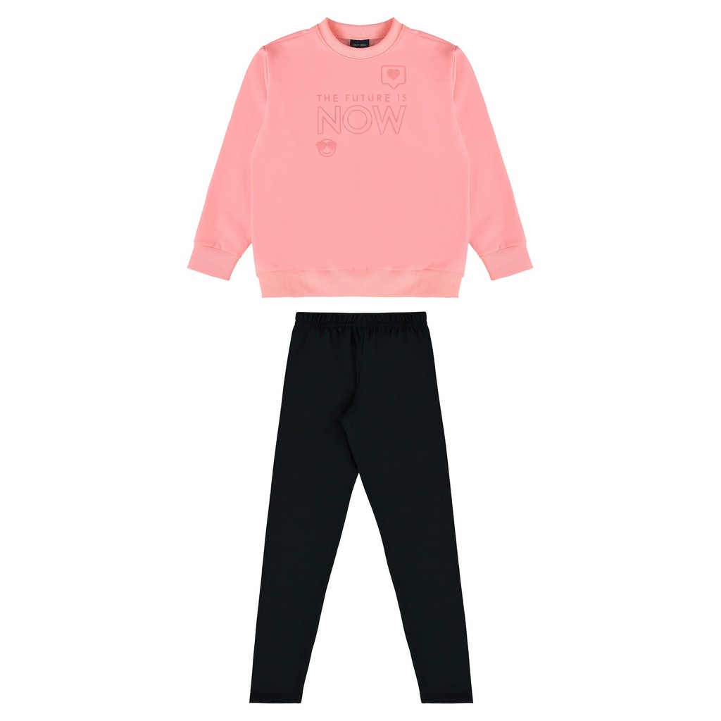 Conjunto Blusão e Calça Infantil para Menina Guloseima - Baby & Kids Fashion