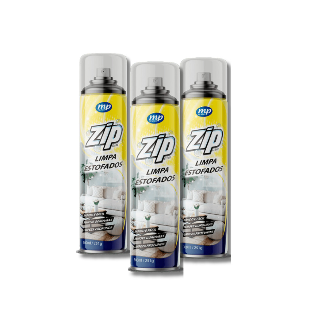 Kit C/ 3 Limpa Estofados, Tapetes, Colchões Zip 300ml - My Place em Oferta na Shopee