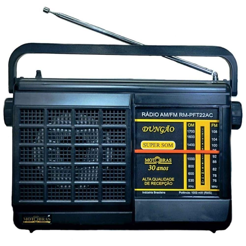 Rádio Portátil 2 Faixas Motobrás RM-PFT22AC AM FM em Oferta na Shopee
