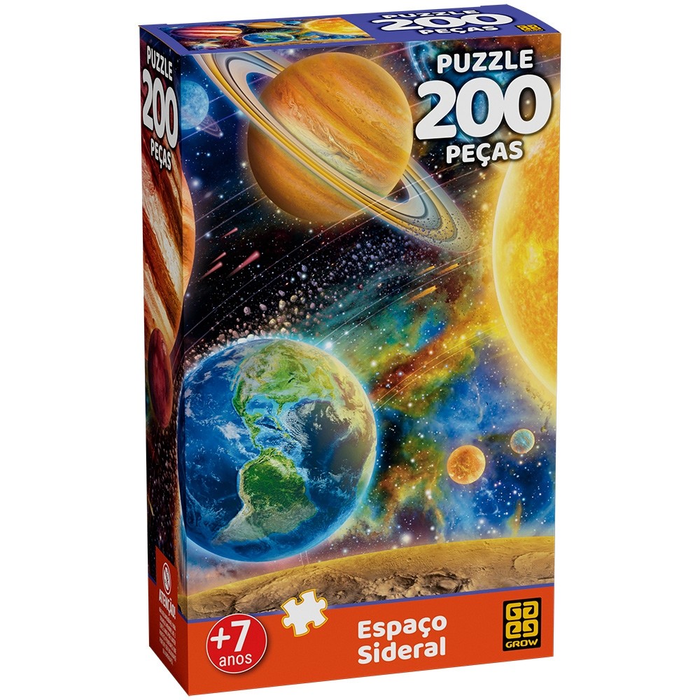 QUEBRA CABEÇA ESPAÇO SIDERAL 200 PEÇAS GROW PUZLLE JOGO DIDÁTICO PLANETA ASTRONOMIA CONSTELAÇÕES SOL em Oferta na Shopee