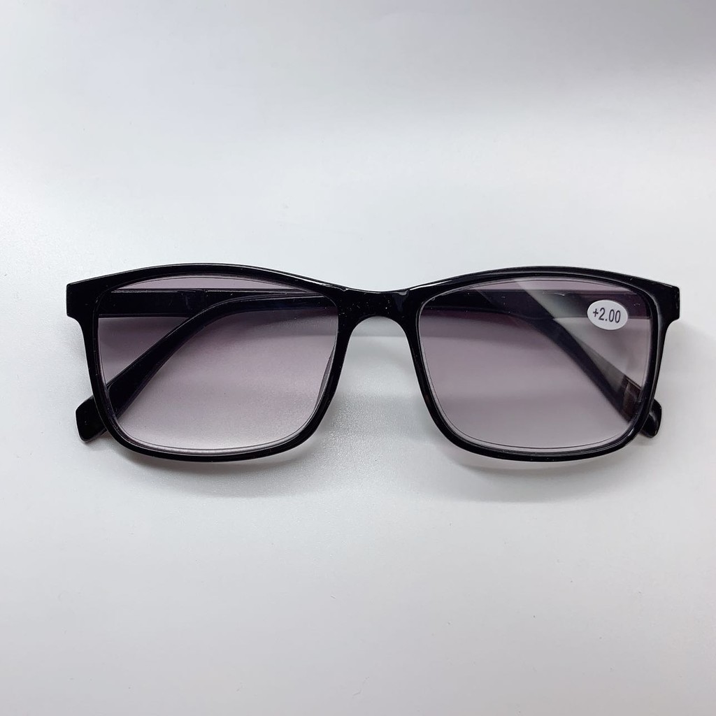 Óculos De Leitura/Sol Grau +1,00 ate +4,00 Para Perto Lentes cinza gradiente Masculino / Feminino