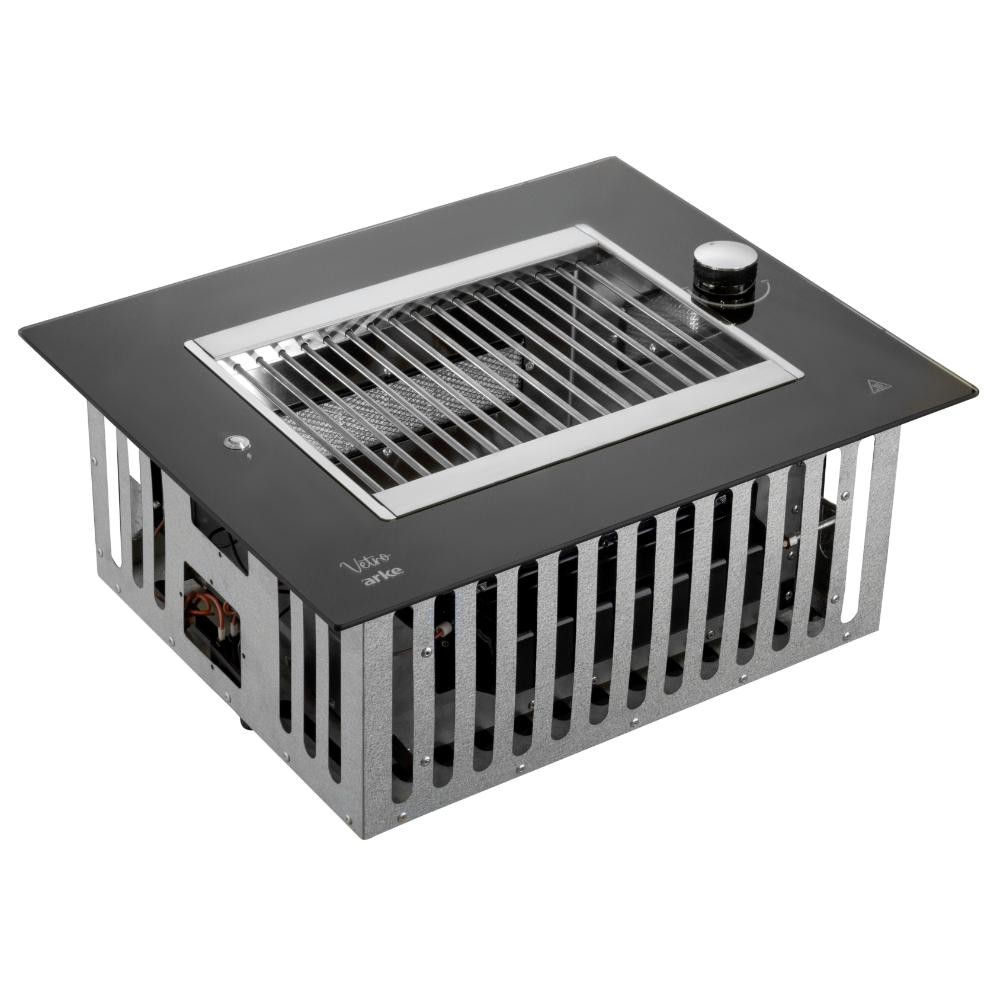 Churrasqueira a Gás de Embutir 2 Espetos Arke Vetro GLP em Oferta na Shopee