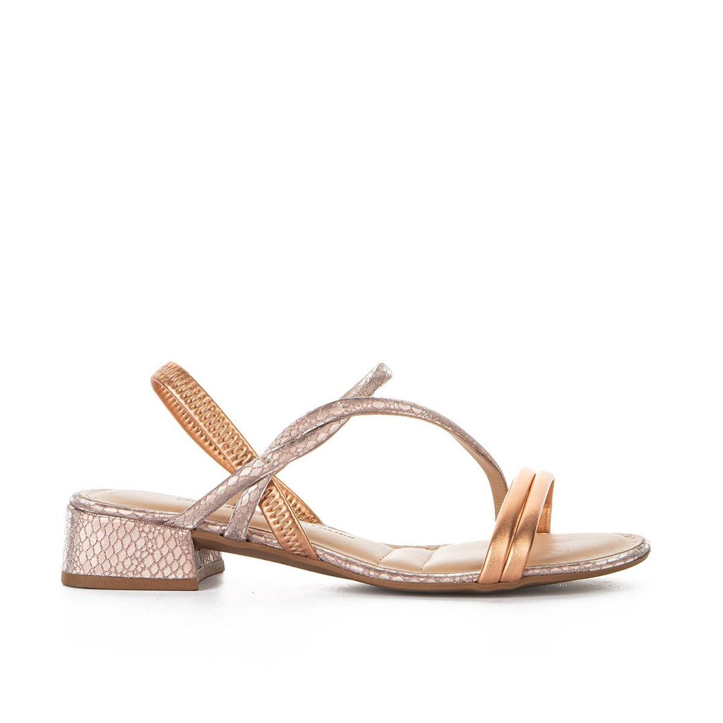 Sandália Dakota de Salto Baixo Metalizada Y8053 em Oferta na Shopee