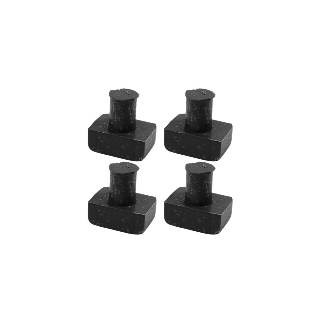 04 Pé de Borracha para Trempe / Grelha Fogão Cooktop  Brastemp / Consul / Para Grelha  de Ferro fundido