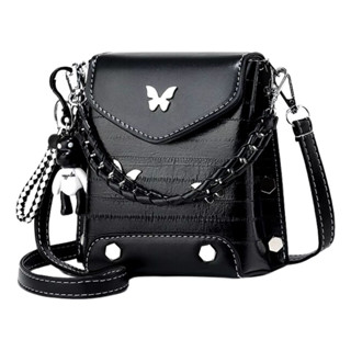 Bolsa Feminina Transversal Couro Sintético Passeio Balada em Oferta na Shopee