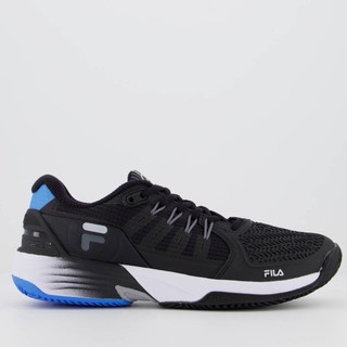 Tênis Fila Float Verve Clay Preto e Azul em Oferta na Shopee