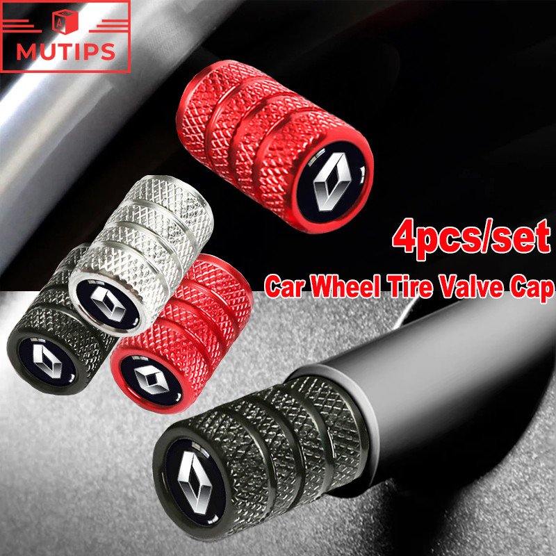 Renault 4 Pcs Tampa Da Haste Válvula De Ar Do Pneu De Carro Contra Poeira Roda Para Kwid Duster Oroch Kardian Megane 2 S