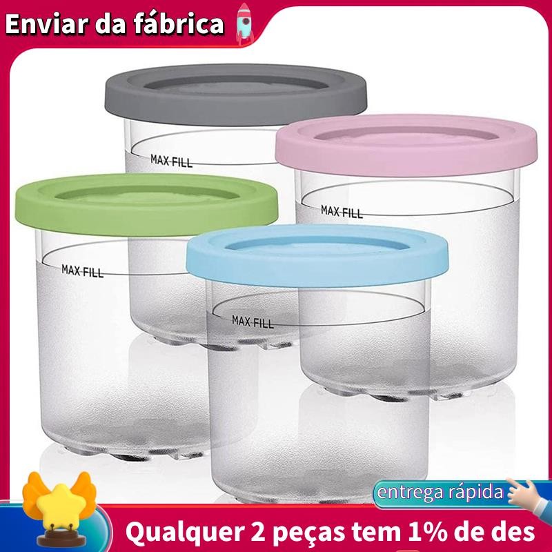 Copo De Sorvete , Recipientes Com Tampas Para Máquina Ninja Creami Pints NC301 NC300 NC299AMZ Series
