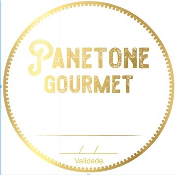 Adesivo "Panetone Gourmet" - Ref.2049 - Hot Stamping - 50 unidades - Stickr