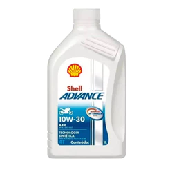 Oleo Shell Ax6 4 Tempos 1 Litro 10W30 Semi-Sintetico Advance