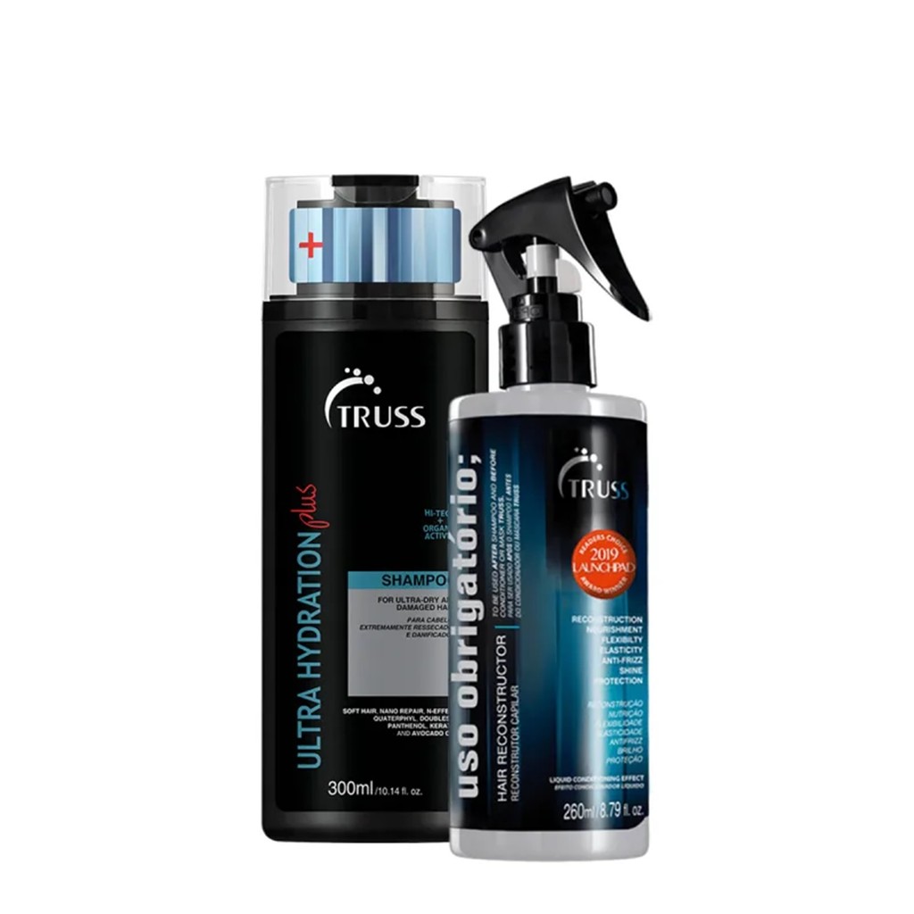 Kit Truss Ultra Hydration Plus - Shampoo 300ml + Uso Obrigatório Spray 260ml