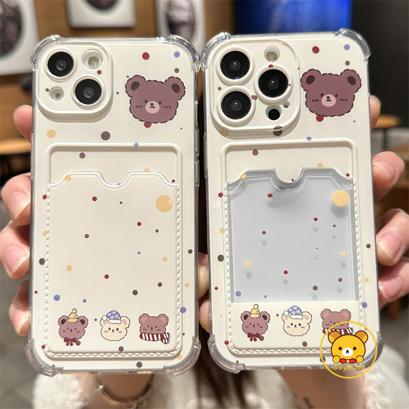 Capa De Telefone Carteira De Urso Fofo Para Samsung Galaxy A56 A26 M36 A16 A06 M