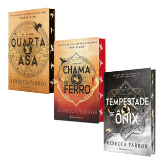 Quarta Asa + Chama De Ferro + Tempestade De Ônix - Capa Dura - Rebecca Yarros - Livros Físicos em Oferta na Shopee