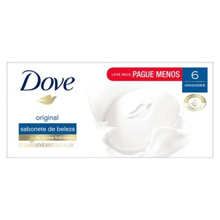 Sabonete em Barra Dove Original com 6 Unidades de 90g cada Leve Mais Por Menos em Oferta na Shopee