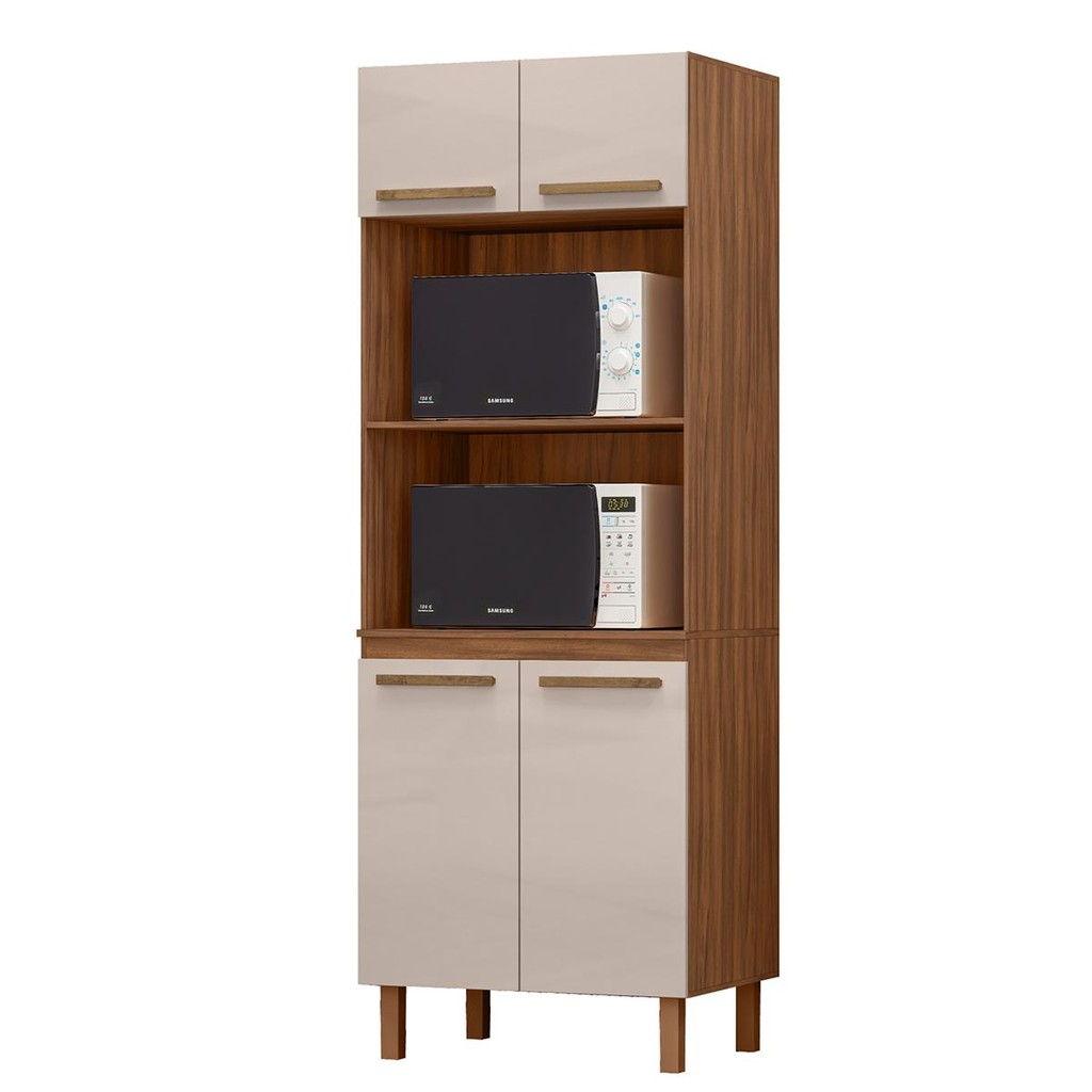 Paneleiro Pop Torre Quente 70cm com 4 Portas e 2 Nichos em Oferta na Shopee