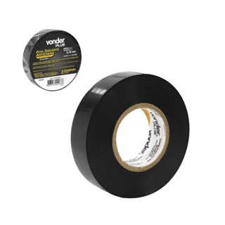 Fita isolante antichama cor preta 19mmx20m VONDER PLUS em Oferta na Shopee