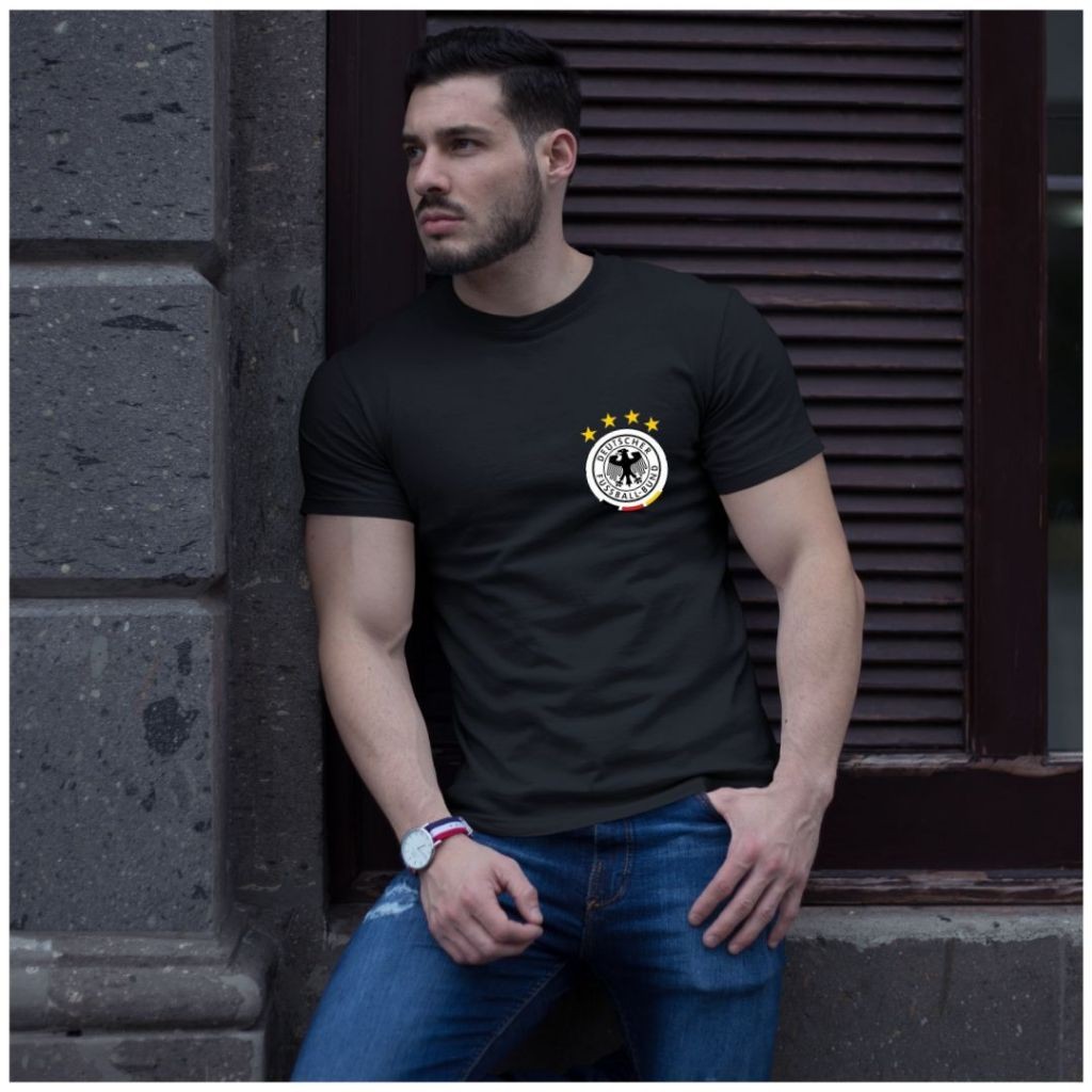 Camisa camiseta da Seleção da Alemanha masculina feminina 100% algodão unissex
