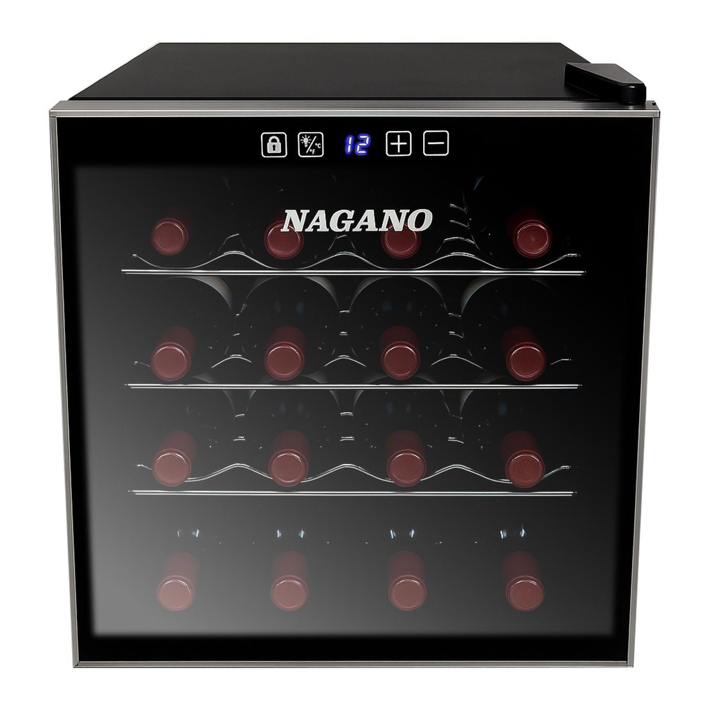 Imagem Adega de Vinhos Climatizada 16 Garrafas 44 L Display Digital Bivolt