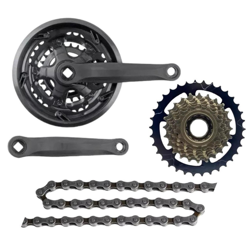 Kit Relação 21v Pedivela Catraca 7v Mega ranger 13-32d Corrente para bike bicicleta de 21 marcha