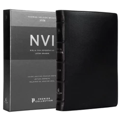 Bíblia Sagrada | NVI | Premier Collection | Capa Couro Luxo Preta