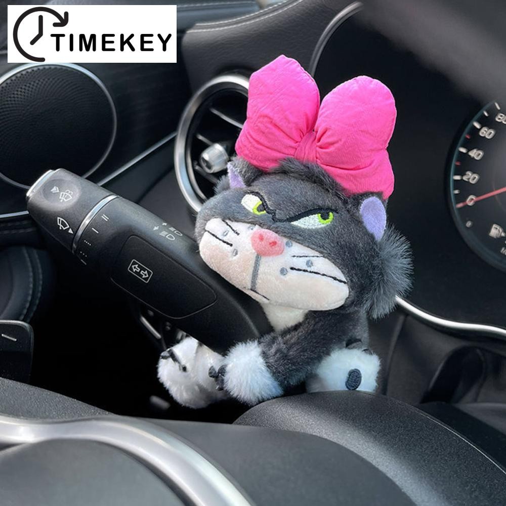 TKEY Limpador De Para-Brisa De Carro , Interruptor De Seta , Ornamentos , Decorações , Boneca De Pelúcia , Gato , Acessó