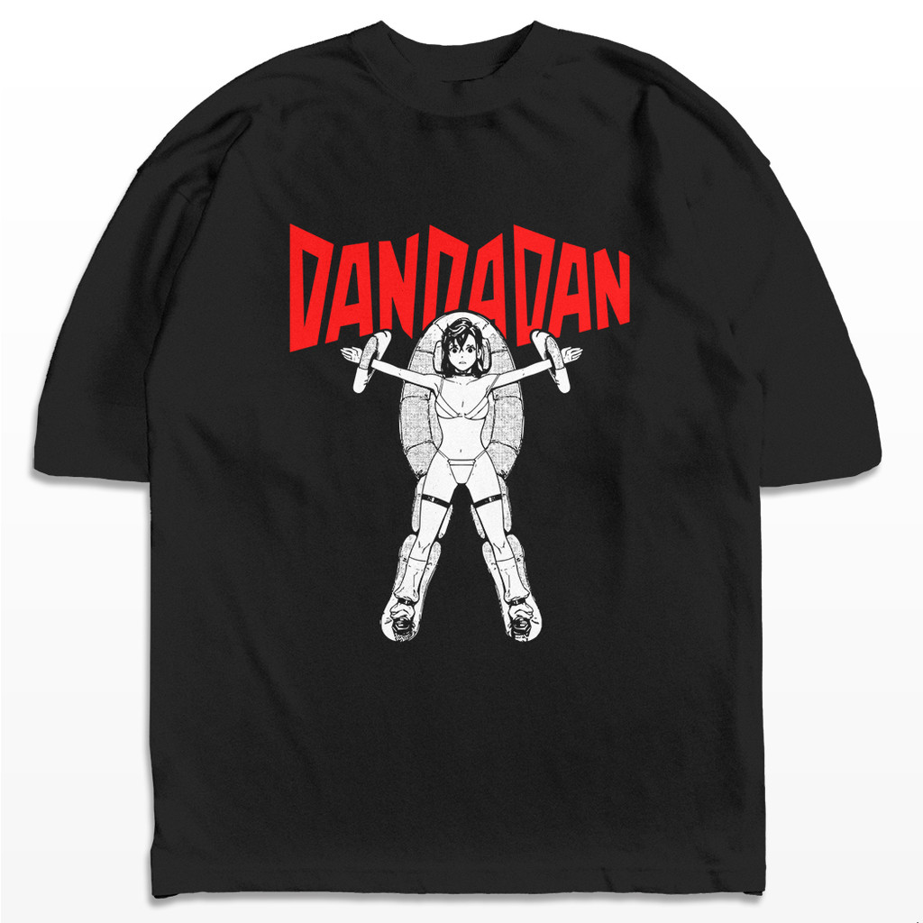 Camiseta Oversized DanDaDan Personagem Mulher Anime Streetwear Harajuku Aesthetic Camisa Unissex