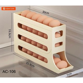 Organizador Porta Ovos Suporte Dispenser 4 Andares 21 Ovos em Oferta na Shopee