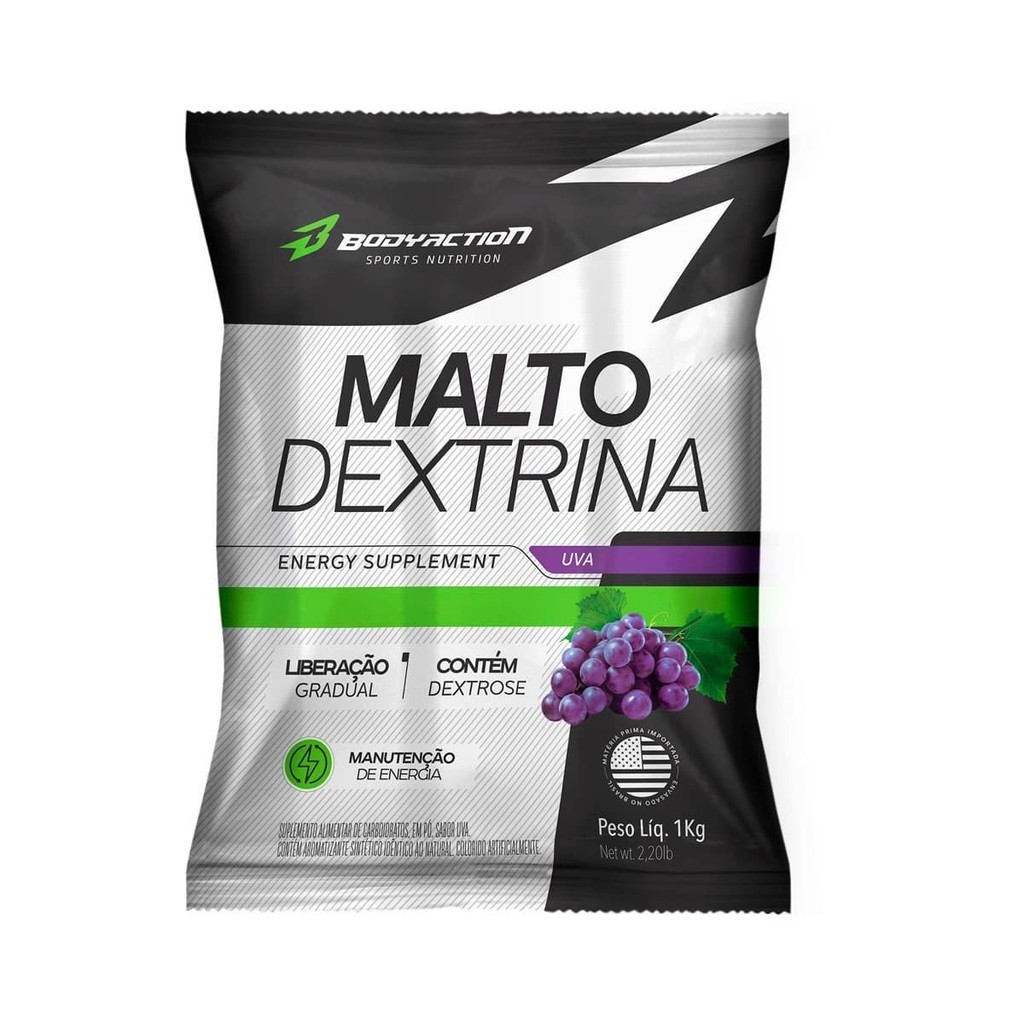 MALTO DEXTRINA (1kg) - Body Action em Oferta na Shopee
