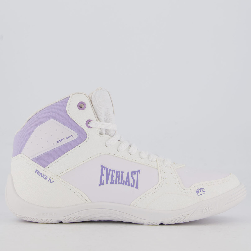 Tênis Everlast Ring 3 Feminino Branco e Lilás em Oferta na Shopee