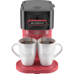 Cafeteira Single Up 300ml 127v Preto com Vermelho Cadence