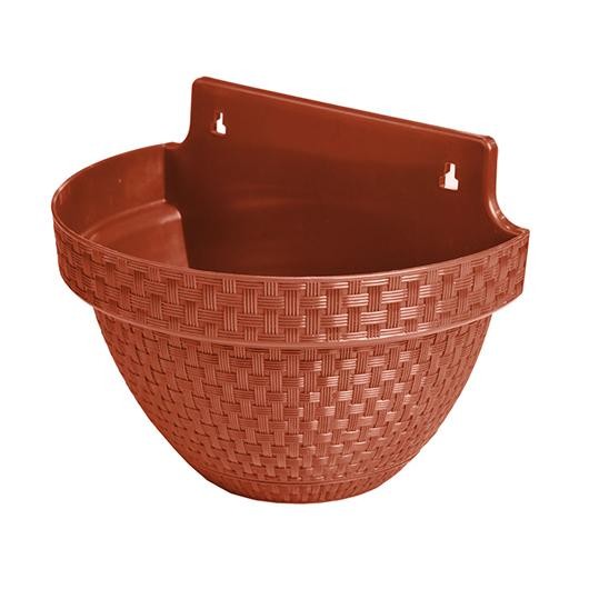 Vaso De Parede Meia Lua Rattan 3L Arqplast Terracota em Oferta na Shopee