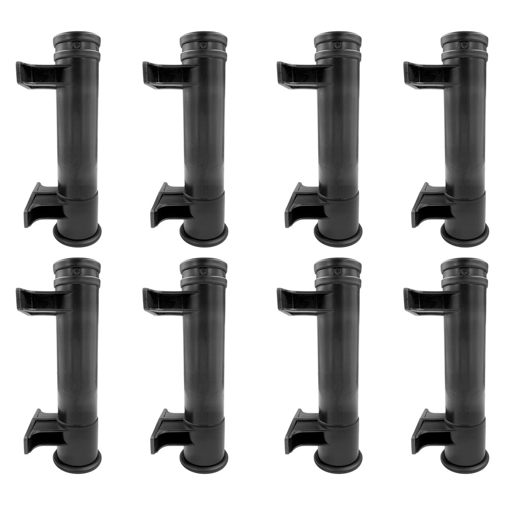 Kit 8 Porta Vara Caniço Lateral Rei Marine Cor Preta