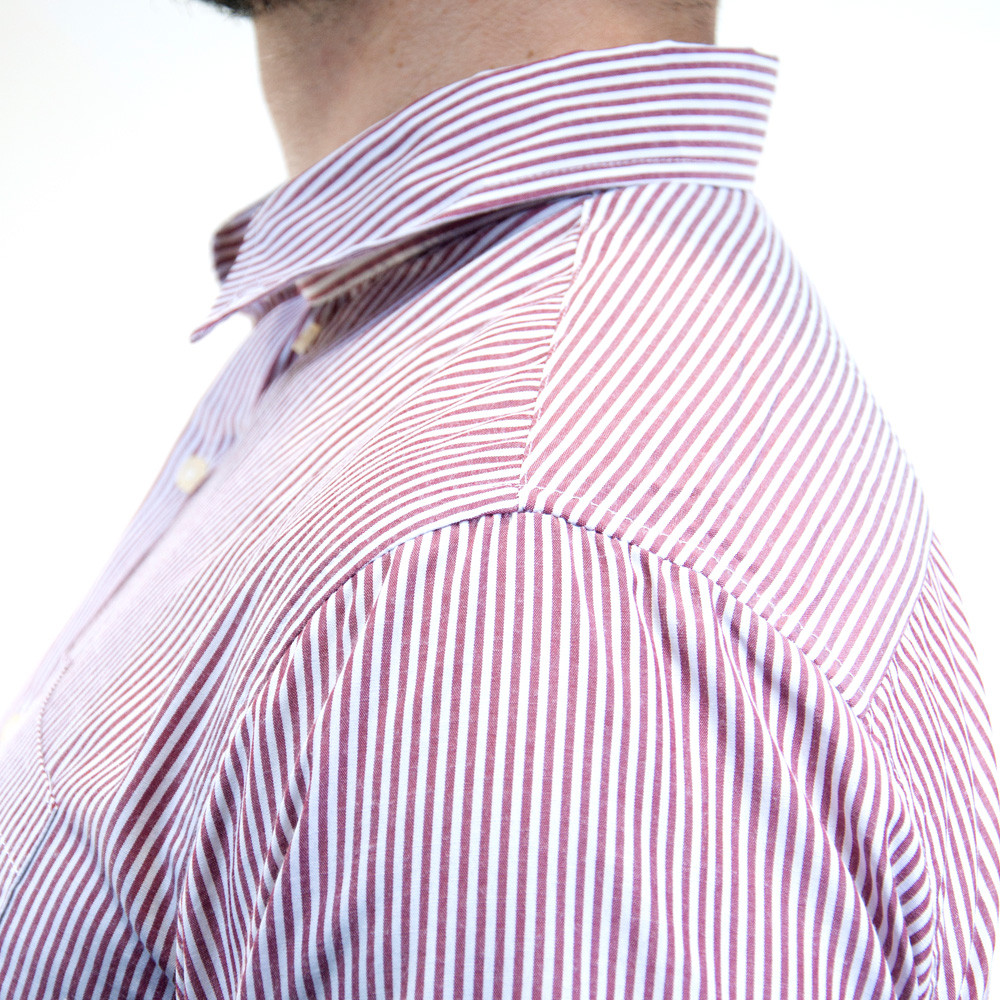 Detalhes do Kit 3 Camisas Social Masculina Listrada Manga Longa Camisaria Colombo