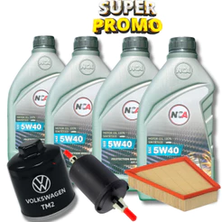 KIT TROCA DE ÓLEO VW 5W40 + FILTROS (SAVEIRO 1.6 8V 2008 > 2014)