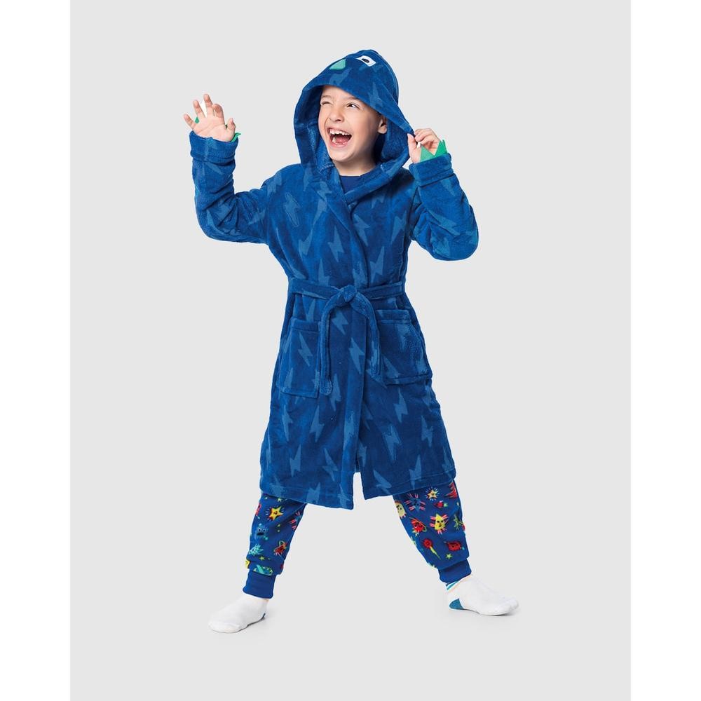 Roupão Infantil Unissex Com Aplique Em Fleece Malwee Kids em Oferta na Shopee