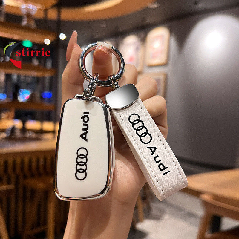 Capa TPU Para Chave De Carro , Suporte Audi A5 A6 A8 E-tron A3 A4 B9 Q3 Q5 Q7 S4 S7 TT TTS TFSI 8S 8W C8 D5 4M A4L RS Ac